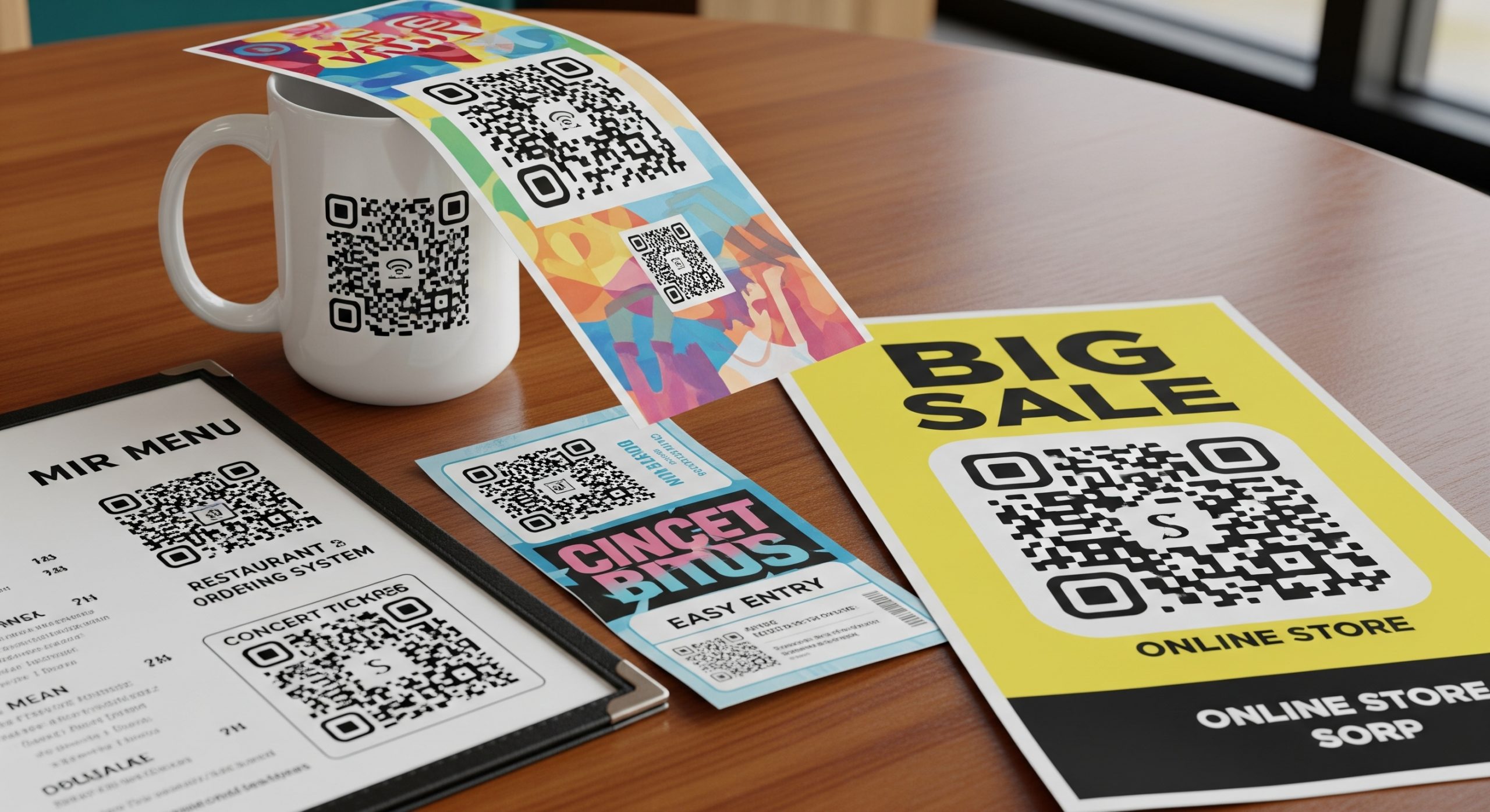 QR code generator free used to create custom QR codes for products, flyers, and business cards