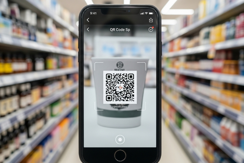 Review QR Scan Review QR Scan: 8 Tips for Better Tracking and Results A smartphone displaying a Review QR Scan interface, pointed at a product with a QR code on a store shelf, without hands visible.